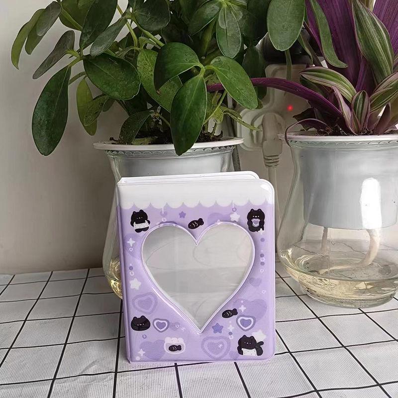 Tiger & Cat Three-Inch Polaroid Mini Album: Cute Card Storage for Idol Chasers & Collectors