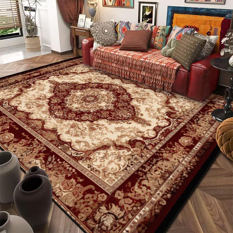 Dywaniki w stylu retro etnicznym do salonu Luksusowy dywan do dekoracji sypialni Antypoślizgowa zmywalna mata podłogowa na werandę Dywan do jadalni i salonu