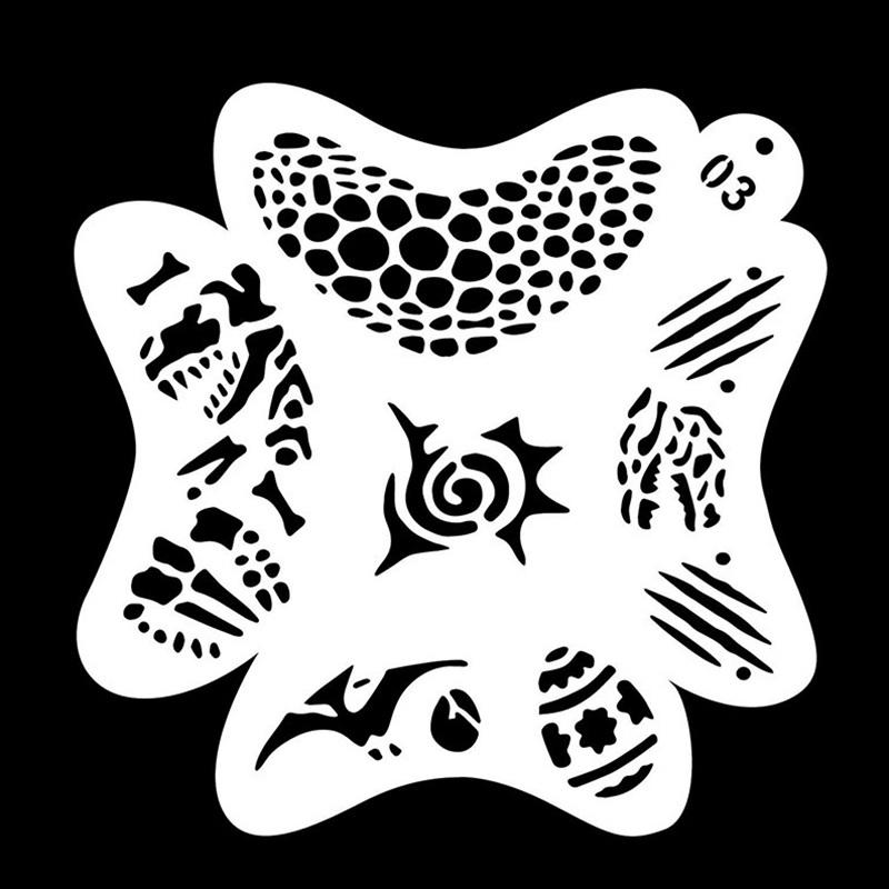 Gesichtsschablonen Körperbemalung Vorlage Sprühbemalung DIY Vorlage für Kindergeburtstagsfeier Wiederverwendbare Malschablonen