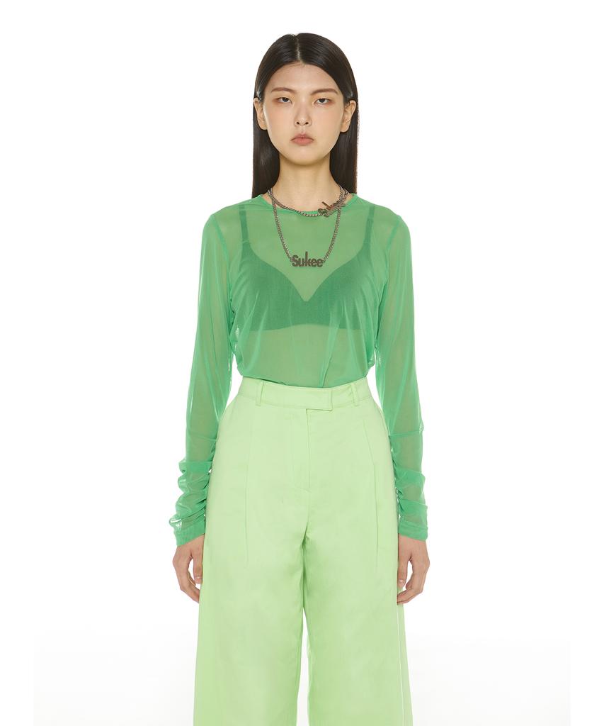 Suki Wide Long Leg Pants (Melon Milk)