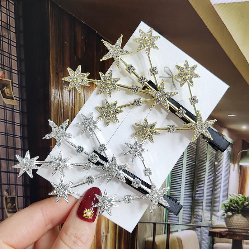 Pearl Hair Clip For Women Korean Hairpins Girl Geometric Crystal Hair Barrettes Fashion New Hairgrip Headwear Hair Accessories