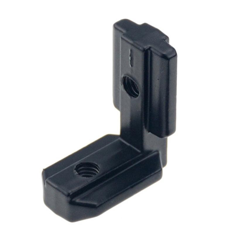10pcs L Shape Angle Brackets Inner Corner Connectors with Fastening Screws Structural Support Holder for T Slot Profiles