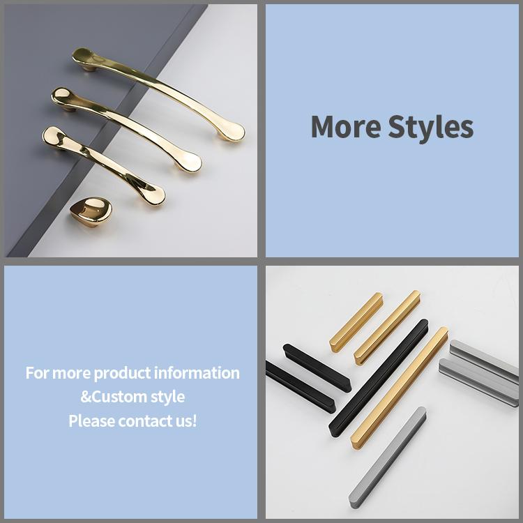Black Nordic Design Luxury Cabinet Handle Household Kitchen Handle for Sale