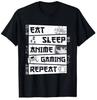 Anime Game Comic Print Men's T-shirt - Japanese Style Casual Daily Wear. Men's and Women's Matching Short-sleeved Shirt.