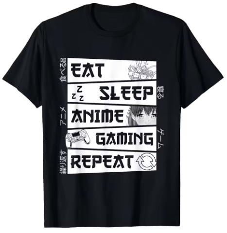 Anime game comic print men s T-shirt - Japanese style casual daily wear. Men s and women s matching short-sleeved shirt. S разноцветный
