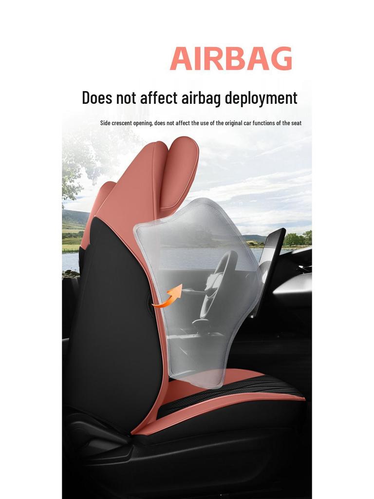 New Model Car Seat Cushion: One-Piece Full Leather, Fits Qiyuan A05, Four Seasons Universal Compatibility.