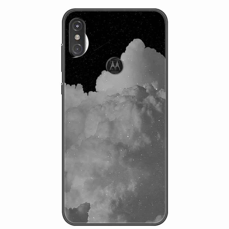 For Moto One Vision Case Luxury Silicone TPU Soft Cover Phone Case For Motorola Moto One Action Macro Shockproof Christmas Coque