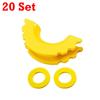 20 Sets 3/4" D-Ring Shackle Protective Cover with Washer Bow Shackles Isolator Anti Collision Covers Automotive Truck Accessory