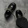 Mens Derby Shoes Thick Sole Casual Oxford Style Business Dress Black Daily Wear