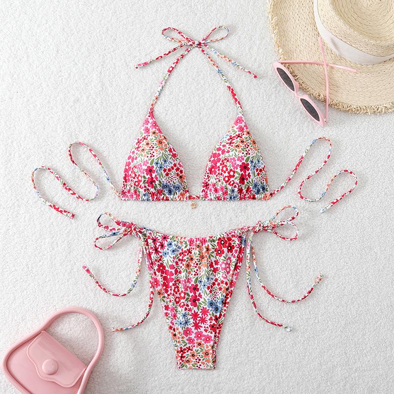 Sexy Micro Bikini Women Swimsuit 2026 Two-piece Thong Bikinis Sets Lace Up Beach Wear Female Swimwear for Woman Bathing Suits