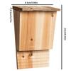 Wooden Bat House Shelter With Roof Weatherproof Easy To Land Outdoor Animal Shelter Summer And Winter Quarters Box Decoration