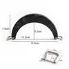 Semi-circular Acrylic Handle with Square Buckle Women's Bag Handle Woven Bag Handle DIY Handmade Bag Accessories