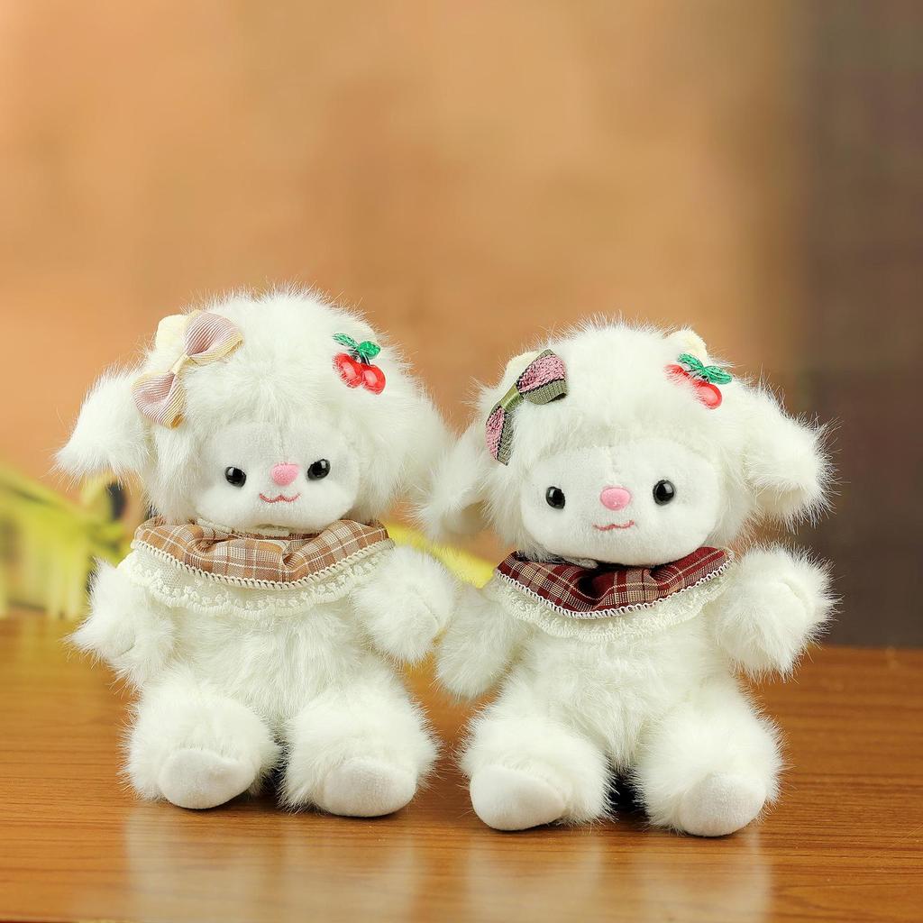 Adorable Little Sheep Plush Toy Keychain Pendant