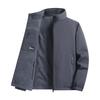 Men's Double-Sided Wear Stand-Collar Jacket - Warm, Windproof, Waterproof for Autumn/Winter