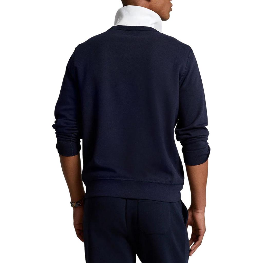 Sudadera de forro polar con cuello redondo y logo de caballo pequeño bordado Polo Ralph Lauren para hombre Azul Marino MNPOKNI16820467-400