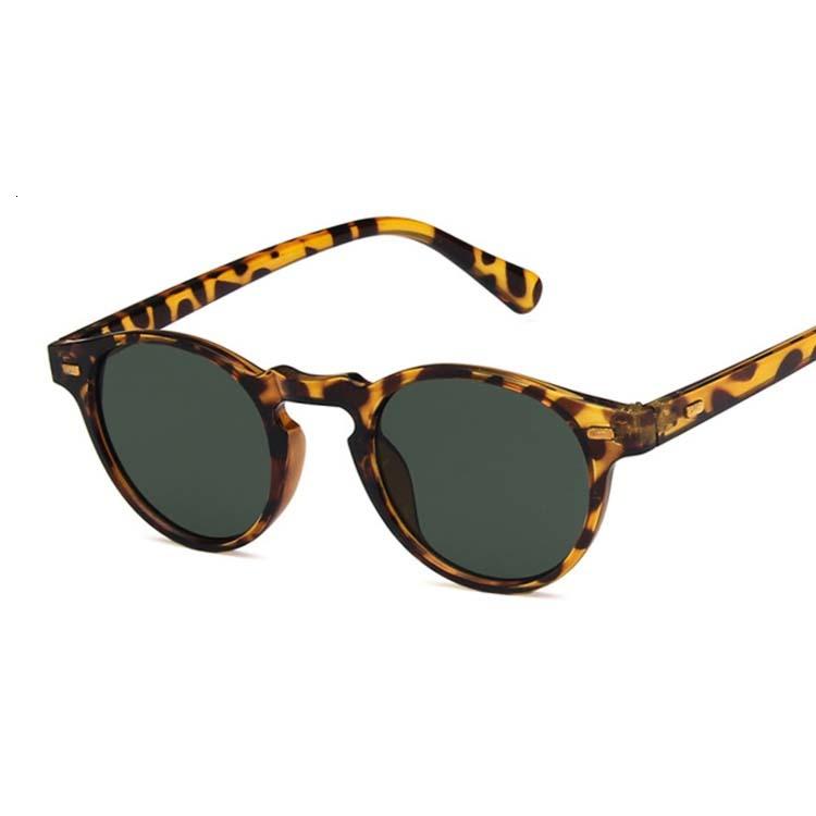 Classic Vintage Sunglasses Woman Male Round Cat Eye Sunglasses Female Retro Style Leopard Small Frame
