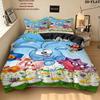 Smeshariki Bedding Quilt Set Quilt Cover Pillowcase Home Decoration Birthday Gift (1 * duvet cover + 2 * pillowcase, without core)