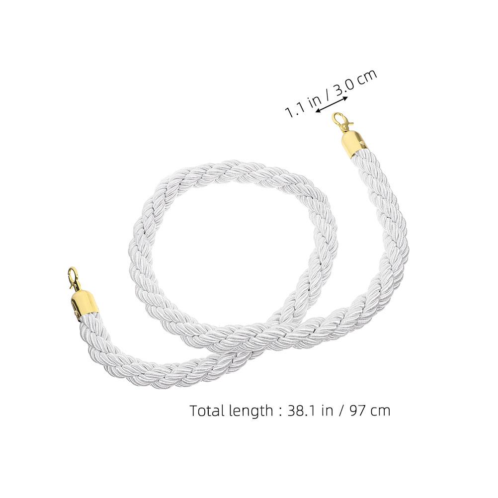 Crowd Control Rope Barrier 1M Design For Event Queue Management Stanchion Hook Dividers Indoor Outdoor Use