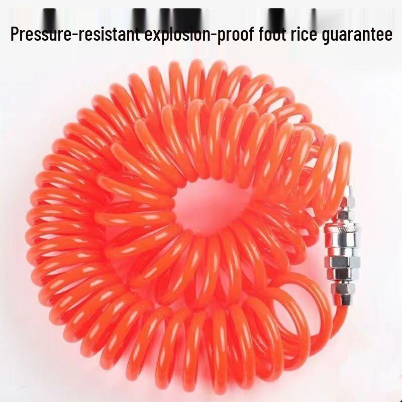 Hochdruck-Einziehbare Feder-Luftschlauch mit Schnellkupplungsanschlüssen