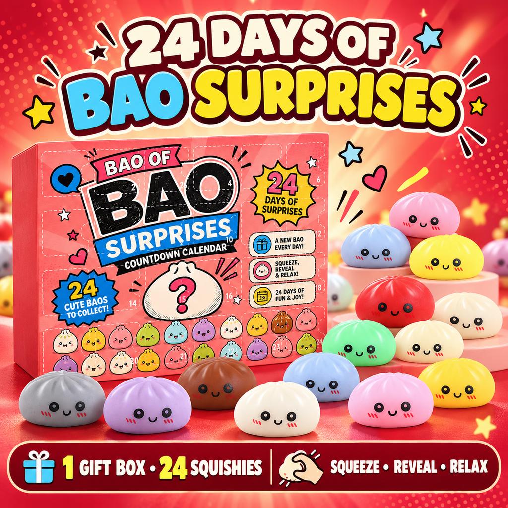 Soft Rubber Stress Relief Blind Box Set, 24 Squishy Slow Rising Toys Gift Box