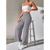 Women’s Parachute Cargo Pants  Desigenr High Waist Flared Korean Trousers Dress