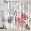 Bathroom Waterproof Curtain Digital Printing Tree Branches Bird Shower Curtain Free Punching Toilet Partition Curtain Shower Cloth