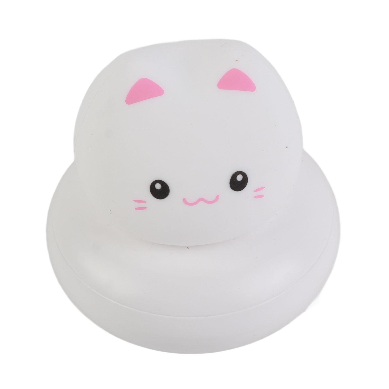 

Светодиодный ночник для кошек для детей на батарейках, многоцветный, с подсветкой, силиконовый, милый, для детской комнаты с кошками
