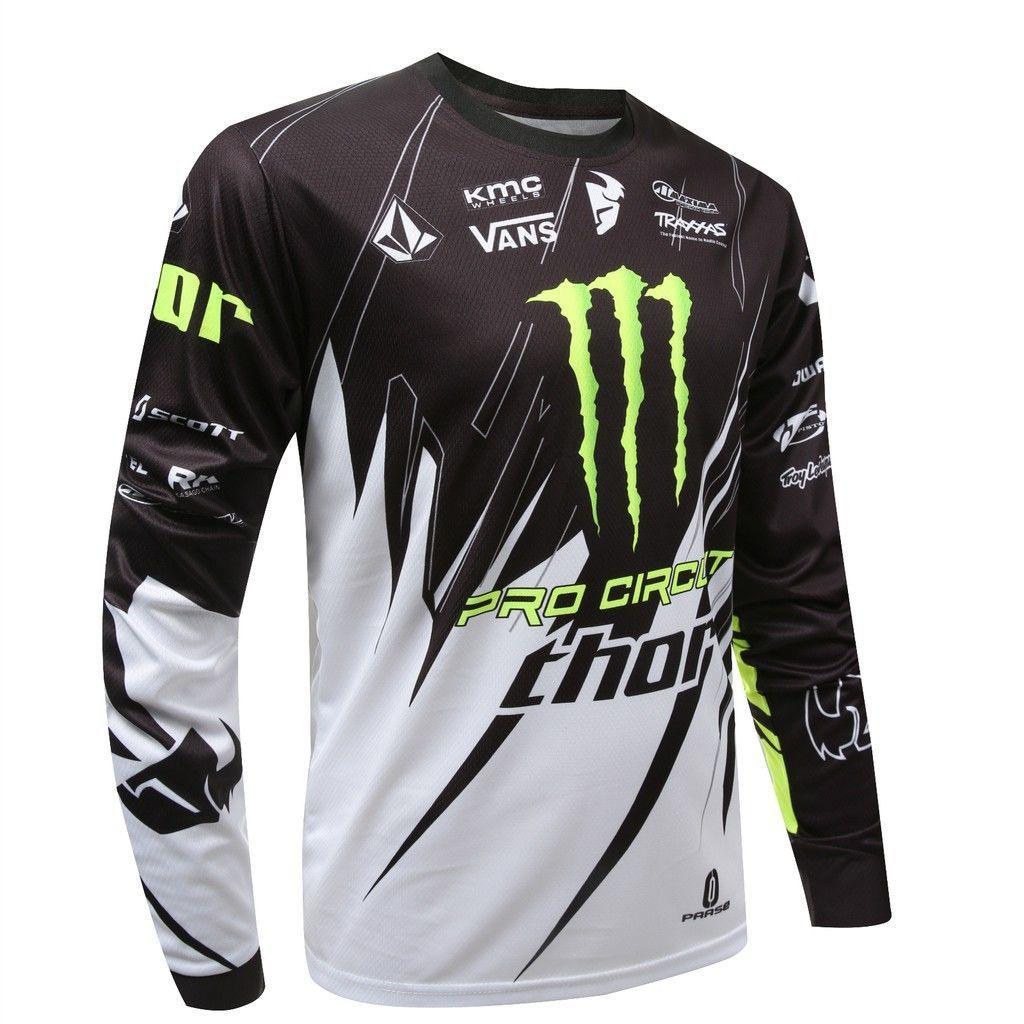 Foreign trade racing T-shirt highway off-road cycling suit top fishing suit quick-drying sportswear breathable round neck downhill suit