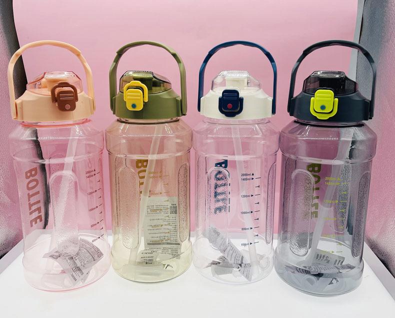 Water Bottle8 New Plastic Cup 1000ml Bouncy Sports Space Cup Women's Fitness Internet-Famous Cup Water Bottle