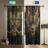 Dragon Tiger Battle Printed Curtain for Home Decor - Rod Pocket Window Treatment for Bedroom, Kitchen, Living Room