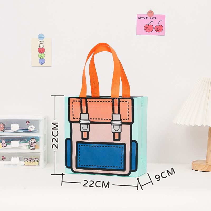 Eco-friendly Back-to-School Birthday Tote: Folding Festival Snack Bag & Souvenir Gift