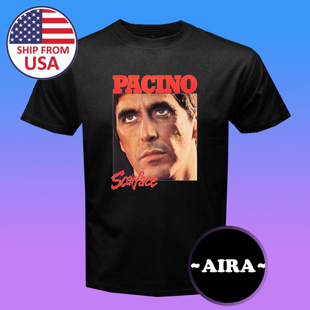Al Pacino Scarface Movie Men s Black Size S-5XL S