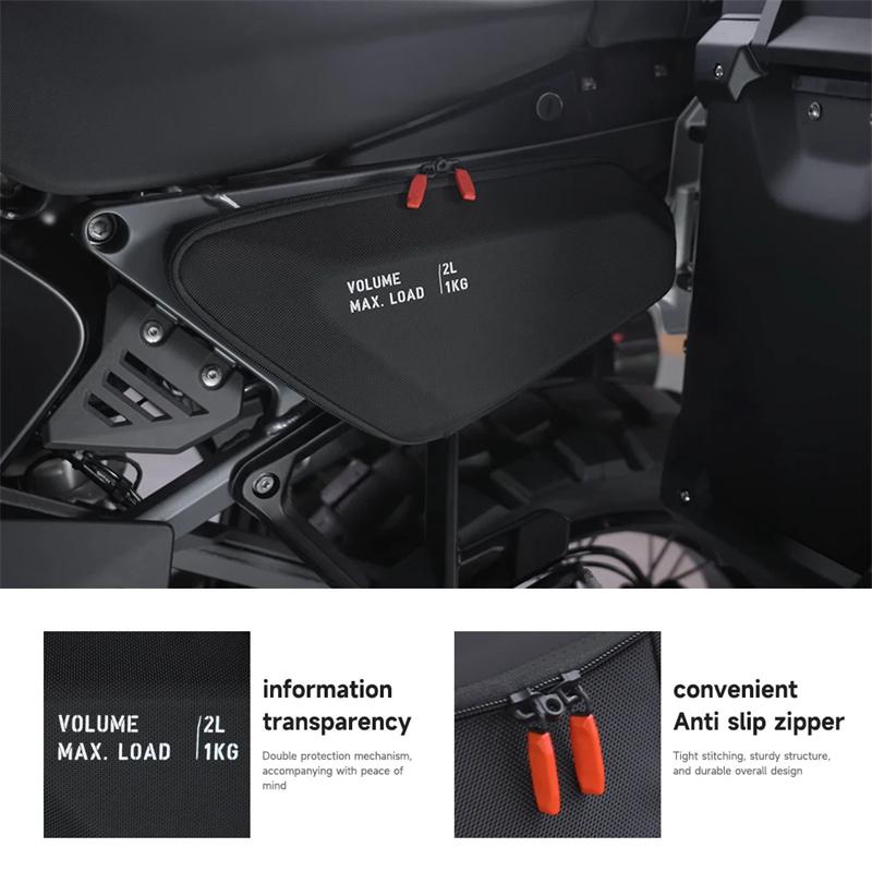 

Для Bmw R1300Gs Adventure R 1300 Gsa R1300 Gs Adv 2024 2025 Мотоциклетная Боковая Рамная Сумка Пакет для Хранения Сумки Водонепроницаемая Сумка чёрный