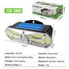 126SMD Outdoor Solar Lights Motion Sensor Security Light with 3 Lighting Modes, 5 Lighting Sides, 270°Wide Angle