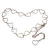 Fashion Heart Shape Pants Belt Adjustable Extended Chain Long Tassel Dress Belt Waist Chain Clothing Accessories