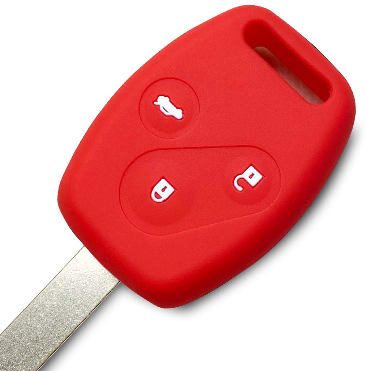 

[IKT] (For Honda cars) Keyless key silicone cover 3 buttons красный