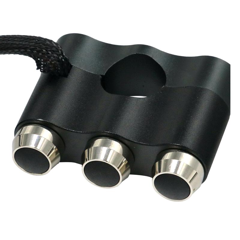 LMoDri Motorcycle Universal Aluminum Switch 7/8" Handlebar Control For Headlights Horns Emergency Stop Light Three-in-one