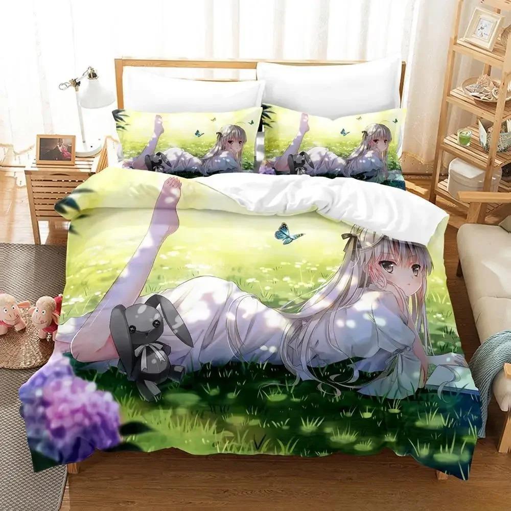 Sexy Yosuga No Sora Bedding Set King Queen Twin Size Duvet Cover Comforter Pillowcase for Boys Girls Adults