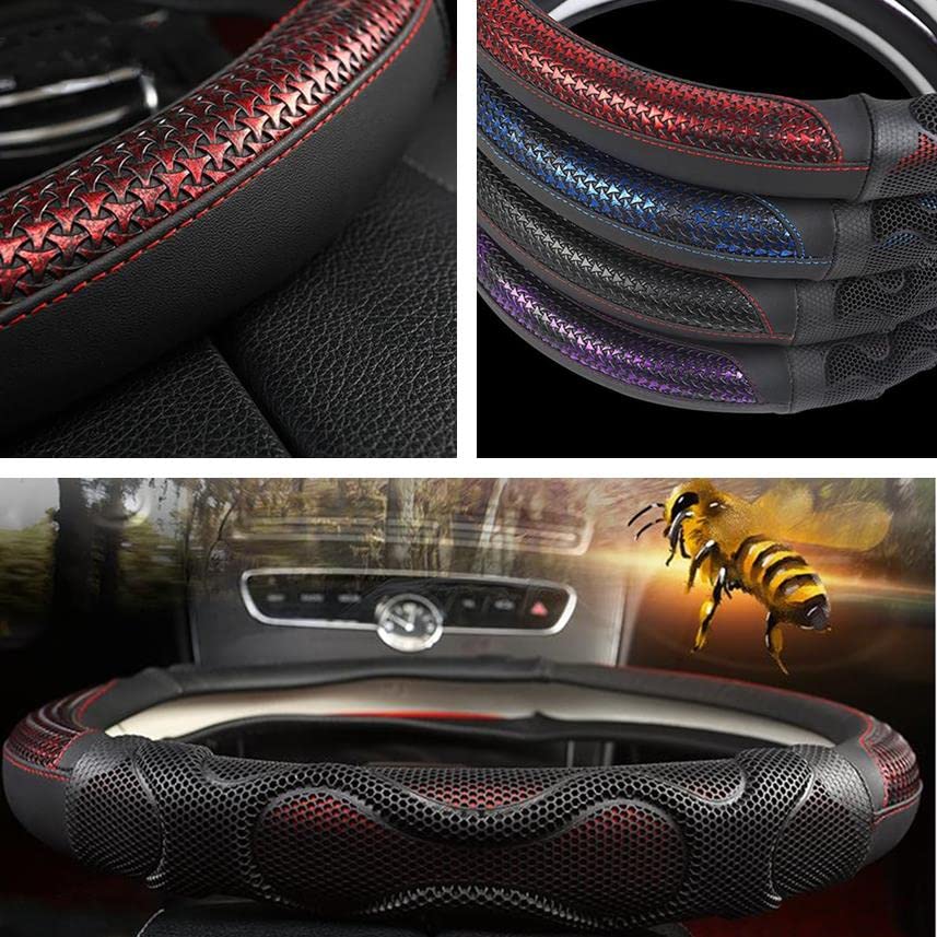SEKIDAR Steering Wheel Cover, For Cars, For Light Vehicles, Regular Cars, Stylish, Anti-Slip, Stain