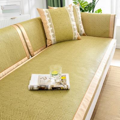 Cuscino per Divano in Semplice Stuoia di Rattan Estivo Estivo Stuoia Estiva Copridivano Antiscivolo Fresco Traspirante Soggiorno Copridivano Dritto Asciugamano