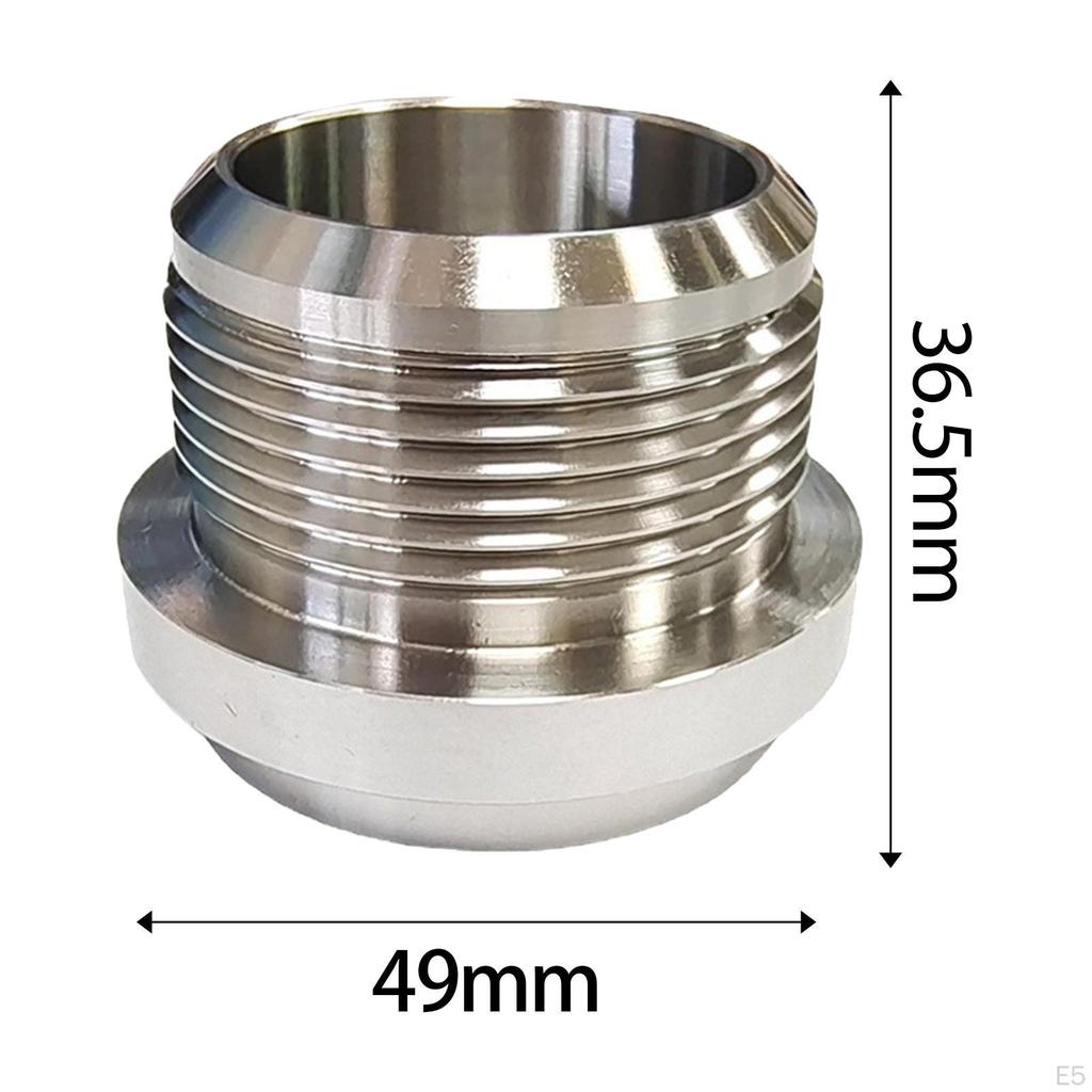 Male Billet Stainless Steel Weld on Fitting Mounting Hardware Replaces Professional Assembly