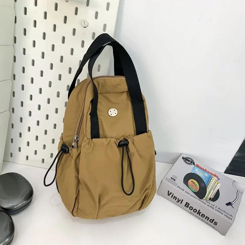 Three uses solid soft zipper chest large capacity portable trendy fashionable leisure sports shoulder bags for women