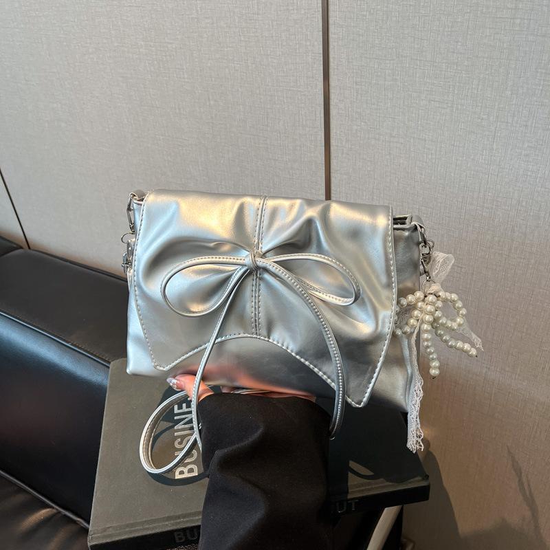 Bag Femininity Bow Small Square Bag New High Value Fashion Women's Bag Ins Trendy Fashion Shoulder Bag