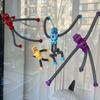 2pcs/lot Suction Cup Telescopic Tube Robot Shape Stretch Tube Giraffe Educational Decompression Toy Anti-stress Squeeze Toy