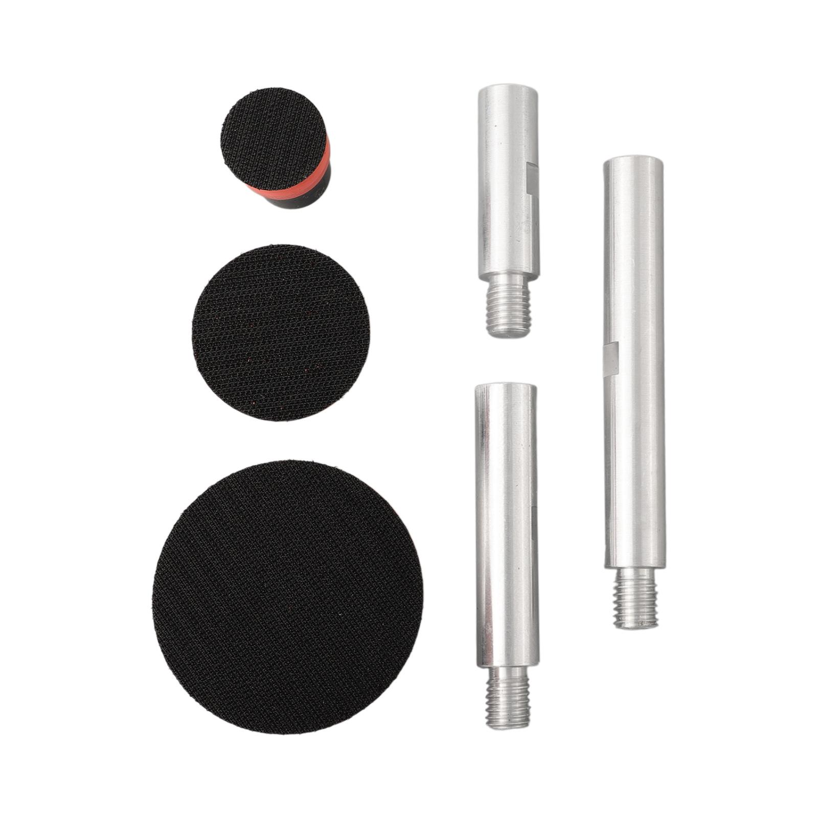 

6 Piece Extension Rods and Polishing Pads Kit Compatible with For M14 75100140mm Thread Adapter for Efficient Work China Mainland