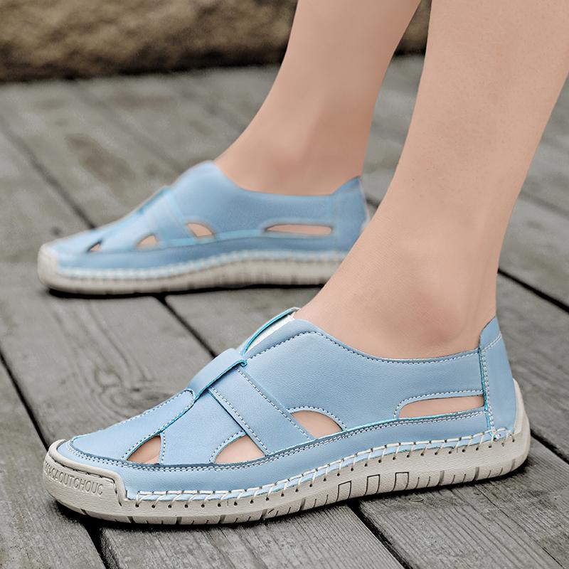 Mode Sommer Herren Sandalen Mode Freizeit Strandurlaub Sandalen für Herren Leichte Schuhe Neue Outdoor Flats Bequeme Freizeitschuhe