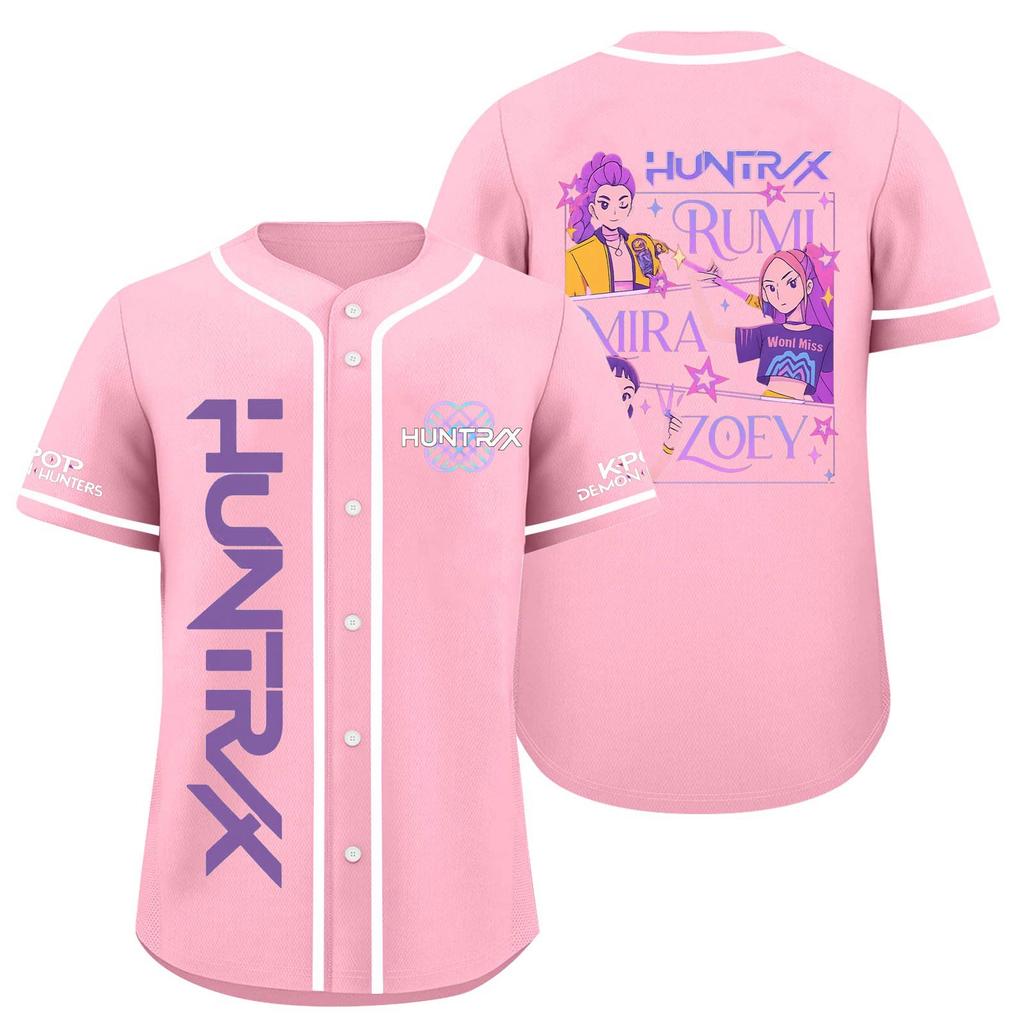 Children's Casual Cartoon Print Short-sleeved Baseball Jerseys Children's Sportswear Top