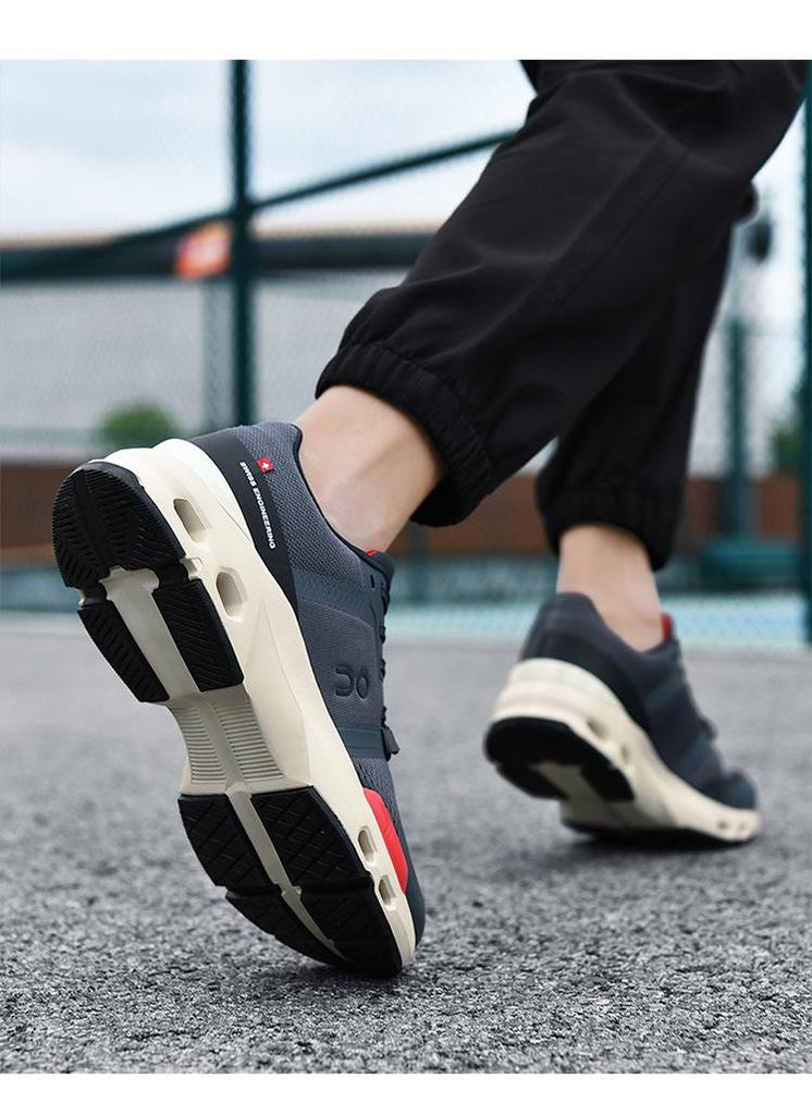 Leichte atmungsaktive Laufschuhe für Herren, Frühjahr 2026, mit stoßdämpfenden weichen Sohlen und stilvollem koreanischem Design