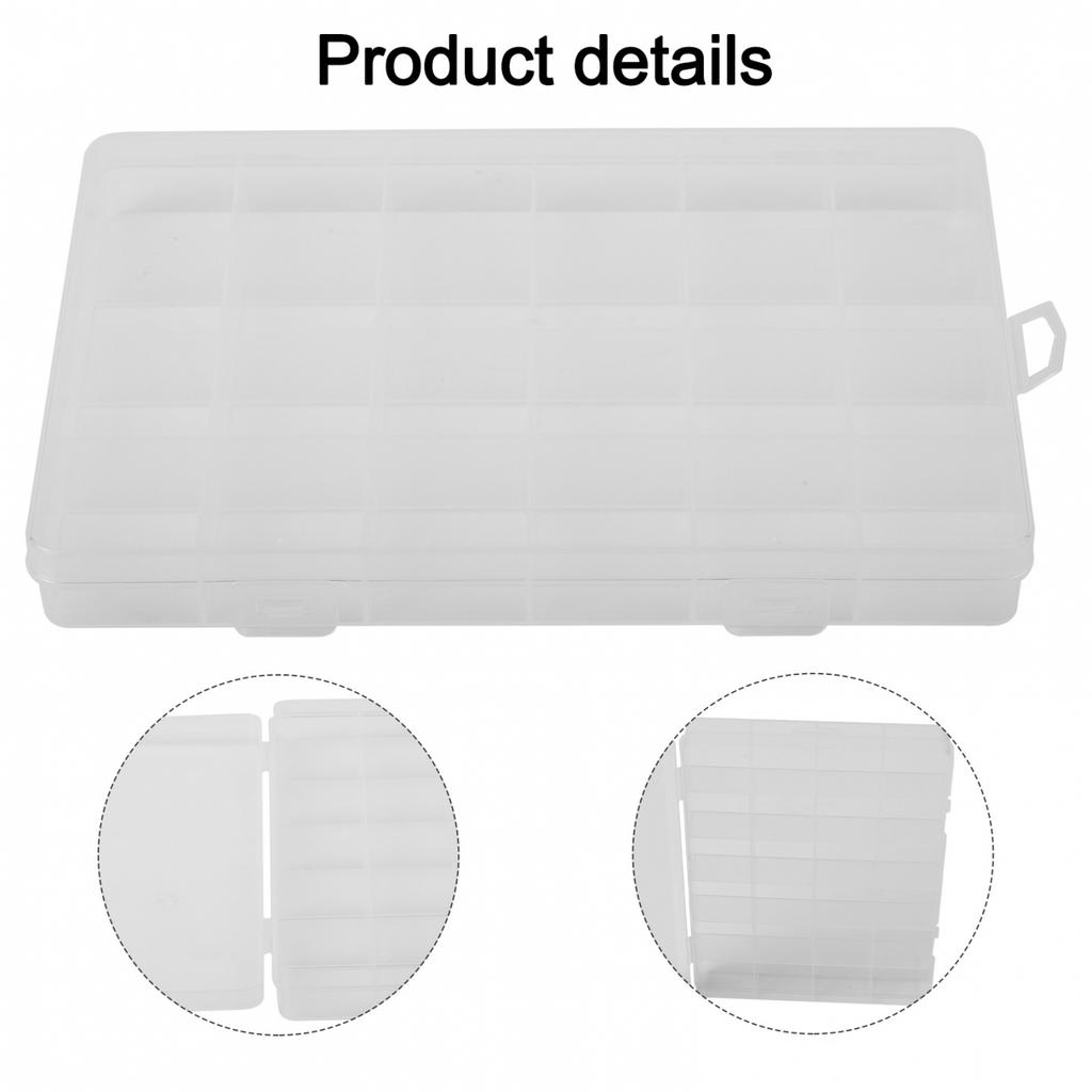 Organizing Transparent Compartment Storage Beads Box