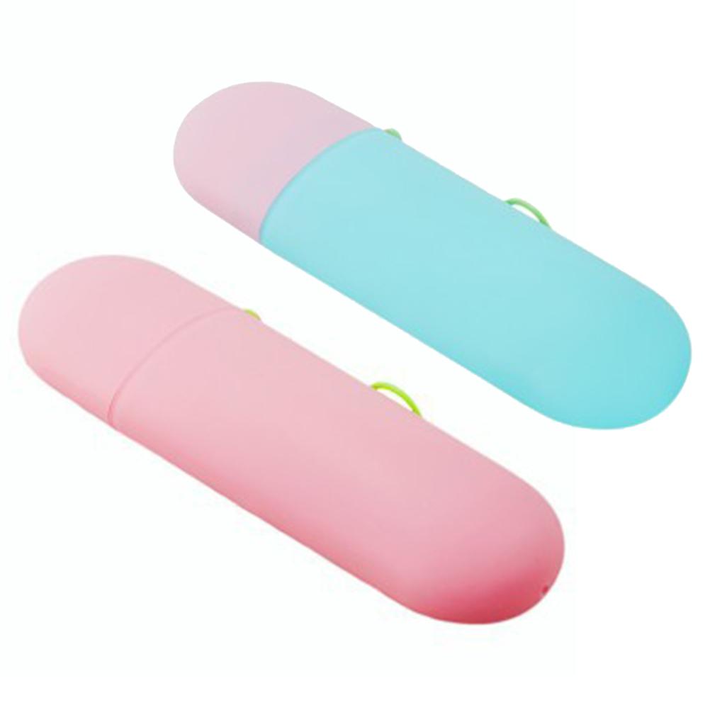 Przenośne Pudełko na Szczoteczkę do Zębów Pojemnik na Pastę do Zębów Podróżny Ekologiczny Prosty Wzór Przechowywanie Do Użytku Domowego Materiał PP